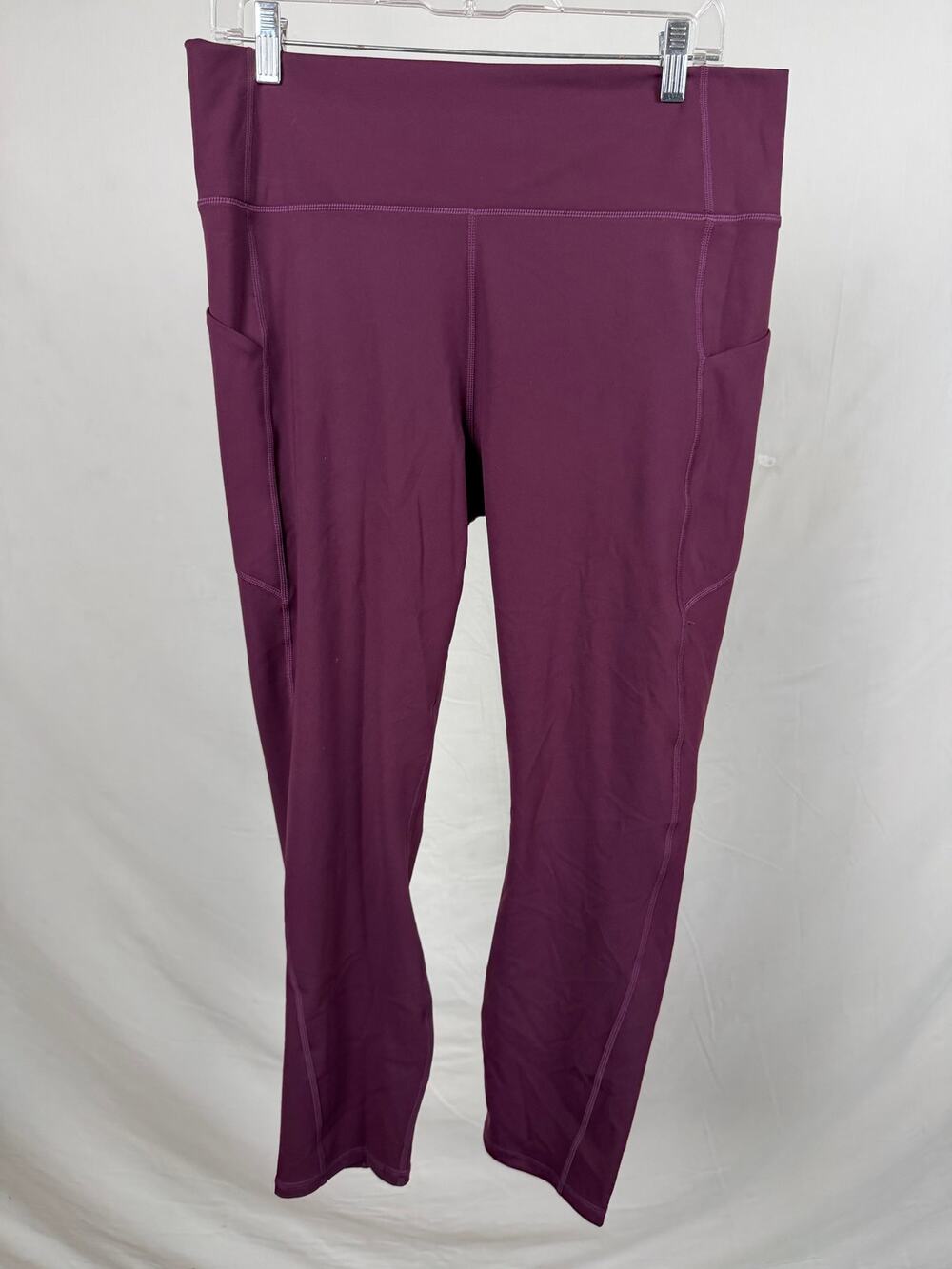 Fabletics Plum Purple Oasis PureLuxe High-Waisted Pocket Leggings Size XXL Plus